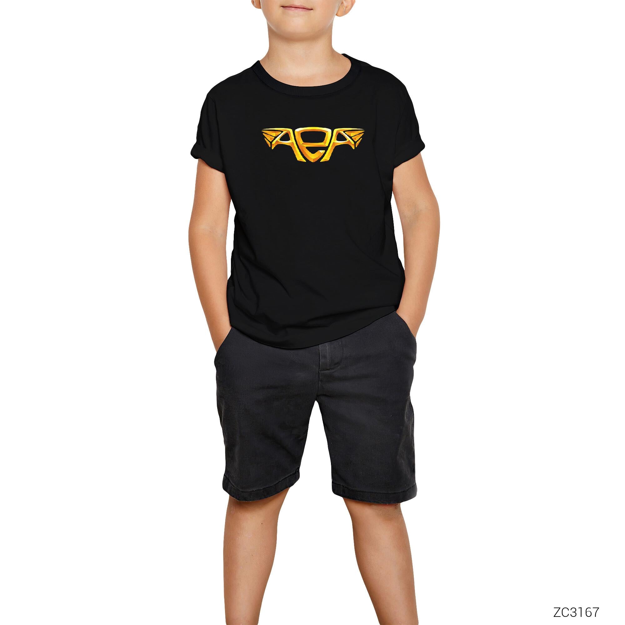 Altın Elbiseli Adam AEA Siyah Çocuk Tişört