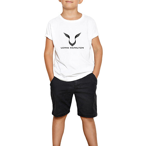 Lewis Hamilton Logo Beyaz Çocuk Tişört