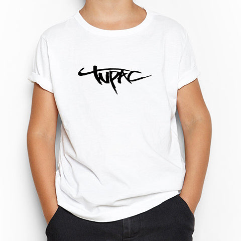 Tupac Logo 2 Beyaz Çocuk Tişört