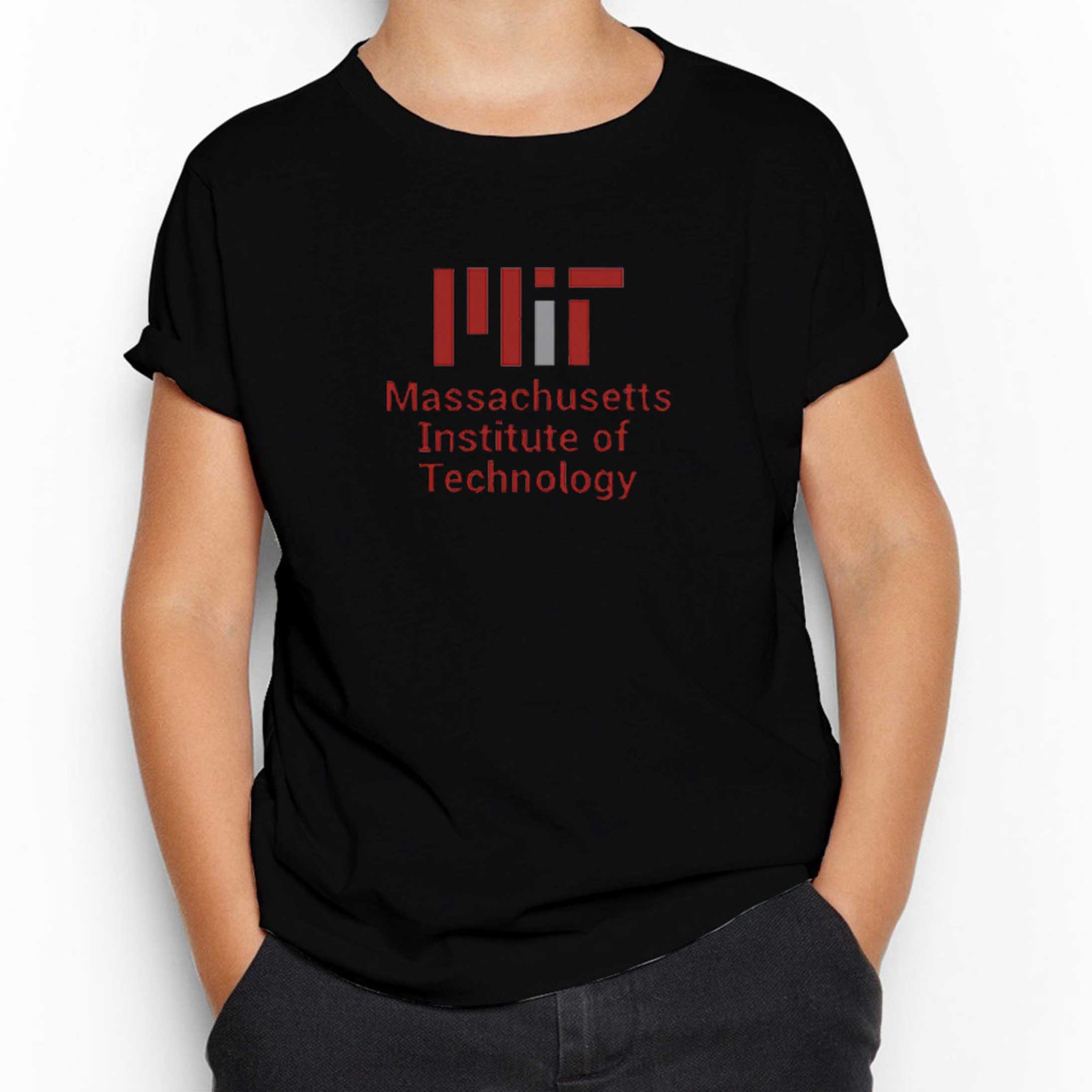 Massachusetts Institute Of Technology Logo Siyah Çocuk Tişört