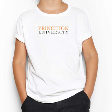 Princeton University Text Beyaz Çocuk Tişört
