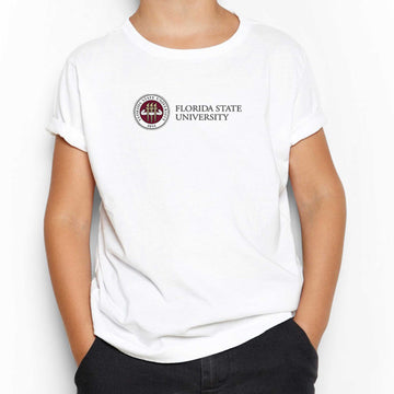 Florida State University Logo Beyaz Çocuk Tişört