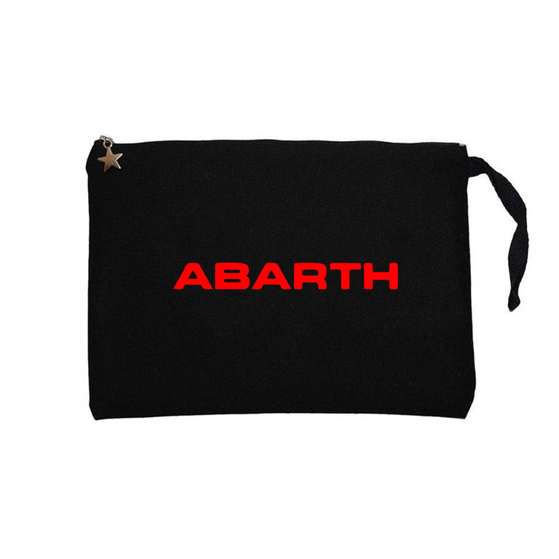 Abarth Text Line Siyah Clutch Astarlı Cüzdan / El Çantası