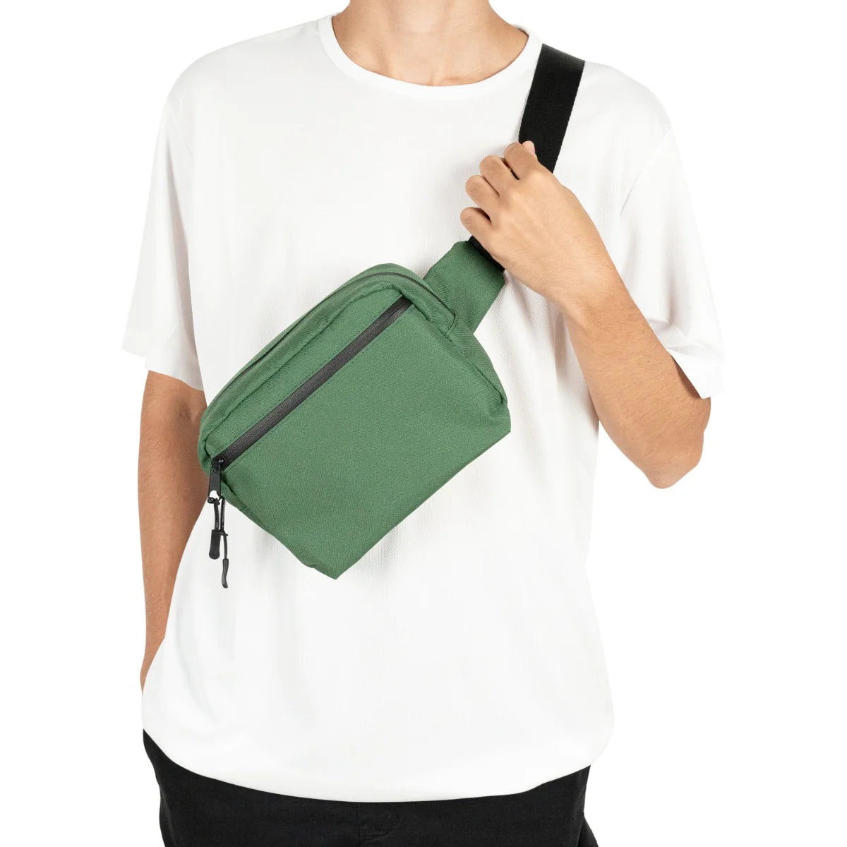 Bel Çantası Baskısız Yeşil Renk