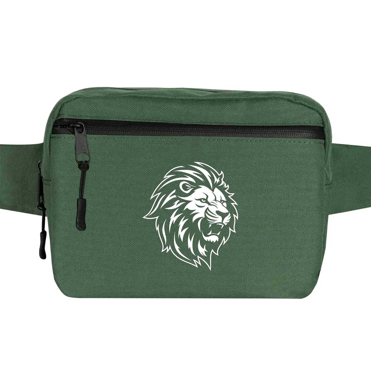 Black and White Lion Bel Çantası