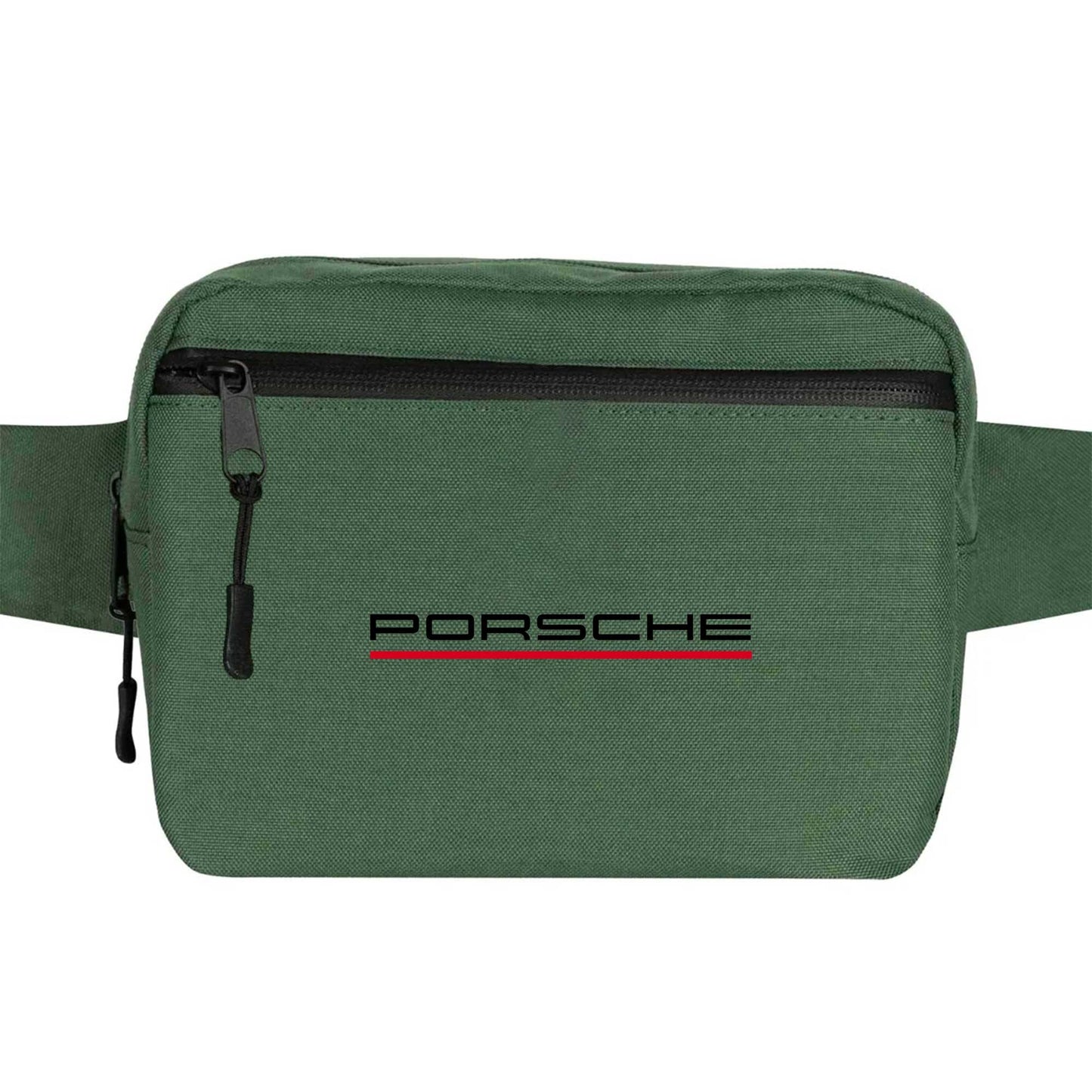 Porsche Text Red Bel Çantası