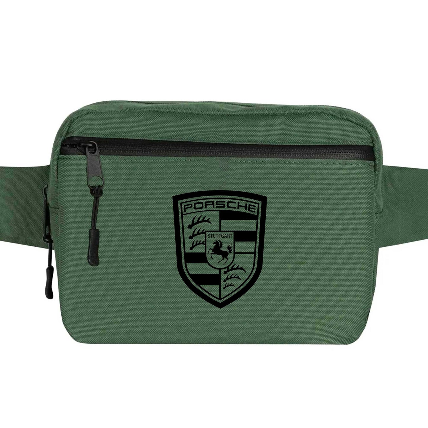 Porsche Logo Black Bel Çantası