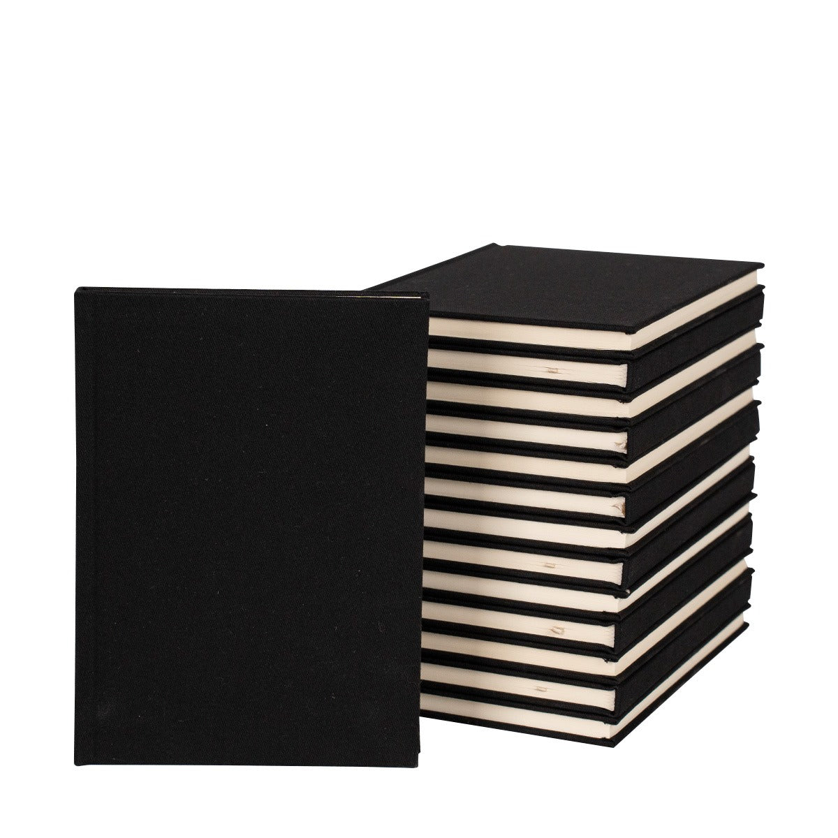 Kanvas Defter Çizgisiz Siyah Tasarla