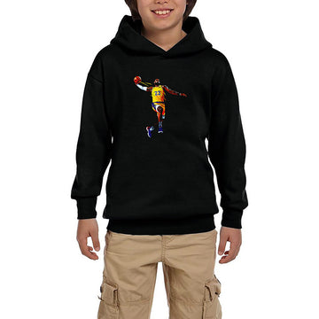 Lebron James Color Siyah Çocuk Kapşonlu Sweatshirt