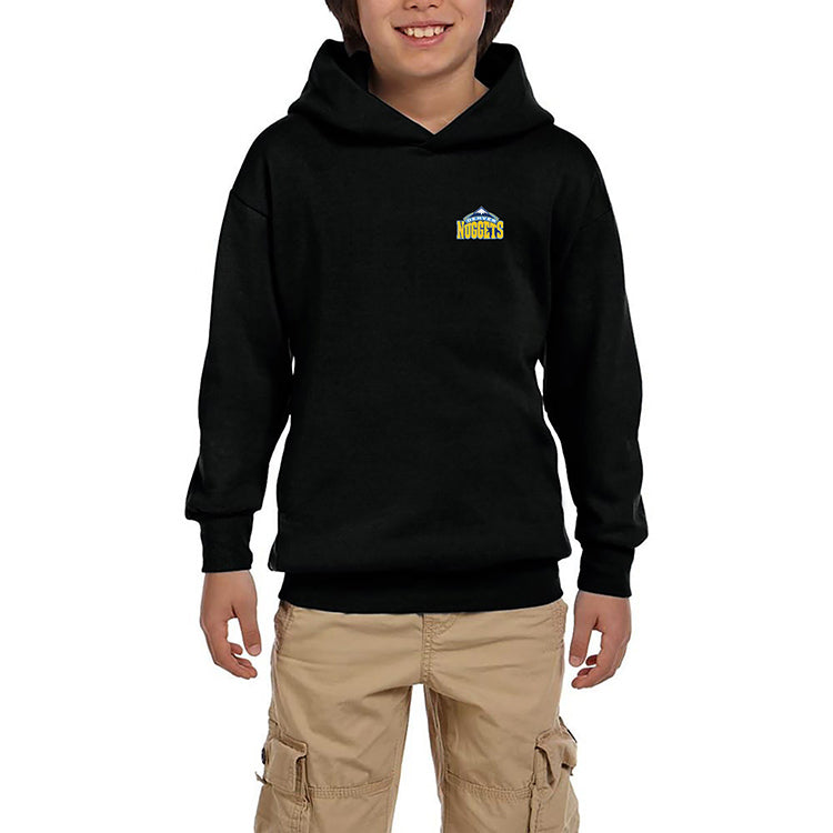 Denver Nuggets Logo Siyah Çocuk Kapşonlu Sweatshirt