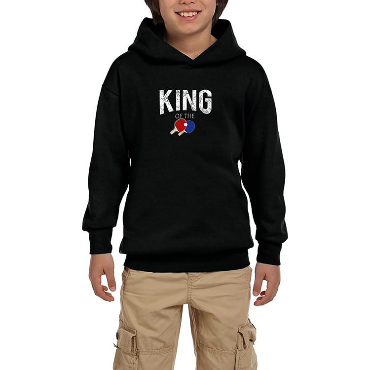 Ping Pong King Of The Siyah Çocuk Kapşonlu Sweatshirt
