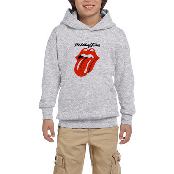 The Rolling Stones Logo Gri Çocuk Kapşonlu Sweatshirt
