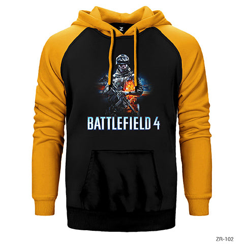 Battlefield 4 Çift Renk Reglan Kol Sweatshirt / Hoodie