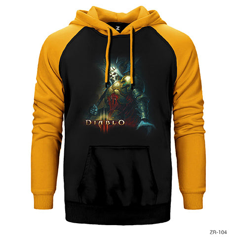 Diablo Çift Renk Reglan Kol Sweatshirt / Hoodie