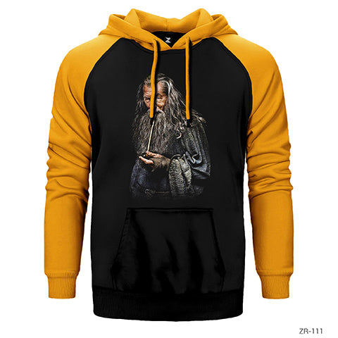 Lord of the Rings Gandalf Çift Renk Reglan Kol Sweatshirt / Hoodie