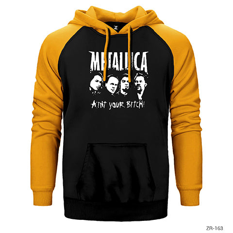 Metallica Aint Your Bitch Çift Renk Reglan Kol Sweatshirt / Hoodie