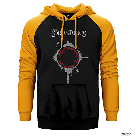 Lord Of The Rings Circle Çift Renk Reglan Kol Sweatshirt / Hoodie