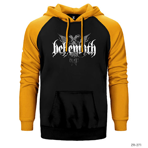 Behemoth Group Çift Renk Reglan Kol Sweatshirt / Hoodie