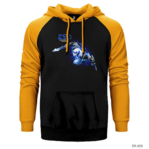 League of Legends Zed Blue Çift Renk Reglan Kol Sweatshirt / Hoodie