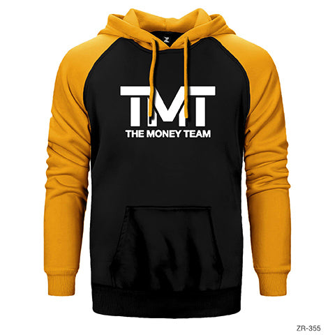 TMT The Money Team Logo Çift Renk Reglan Kol Sweatshirt / Hoodie