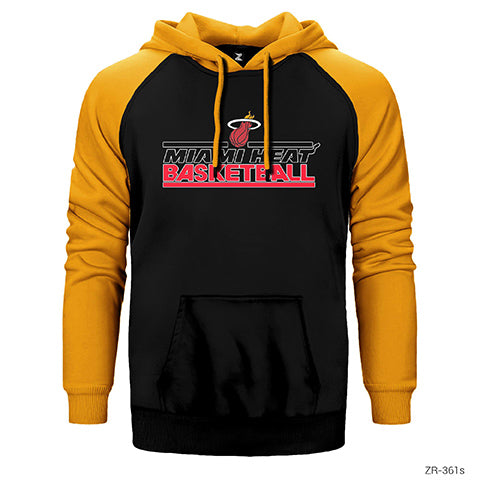Miami Heat Çift Renk Reglan Kol Sweatshirt / Hoodie