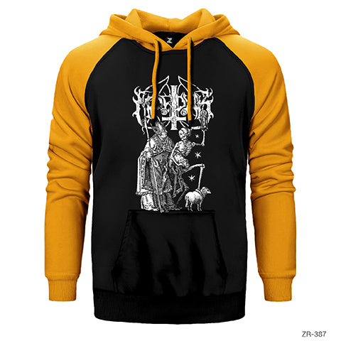 Marduk 2 Çift Renk Reglan Kol Sweatshirt / Hoodie
