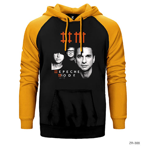 Depeche Mode Group Çift Renk Reglan Kol Sweatshirt / Hoodie