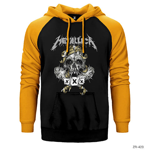 Metallica XXX Çift Renk Reglan Kol Sweatshirt / Hoodie