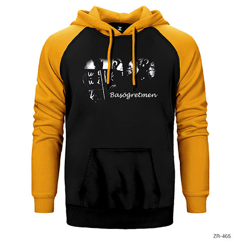 Atatürk Başöğretmen Çift Renk Reglan Kol Sweatshirt / Hoodie