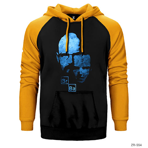 Breaking Bad Blue Sky Walt n Jesse Çift Renk Reglan Kol Sweatshirt / Hoodie