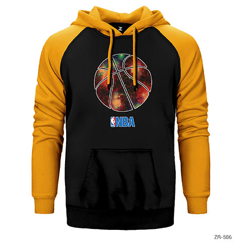 NBA Galaxy Çift Renk Reglan Kol Sweatshirt / Hoodie