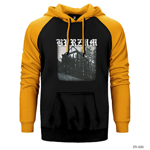 Burzum Aske Çift Renk Reglan Kol Sweatshirt / Hoodie