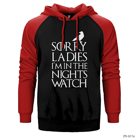 Game of Thrones Sorry Ladies Çift Renk Reglan Kol Sweatshirt / Hoodie