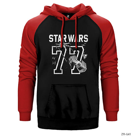 Star Wars 77 Çift Renk Reglan Kol Sweatshirt / Hoodie