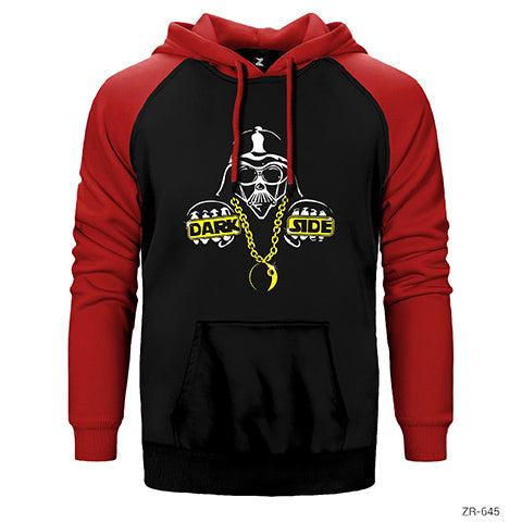 Star Wars Force Dark Side Hope Çift Renk Reglan Kol Sweatshirt / Hoodie
