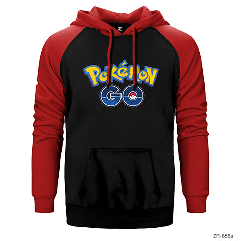 Pokemon Go Çift Renk Reglan Kol Sweatshirt / Hoodie