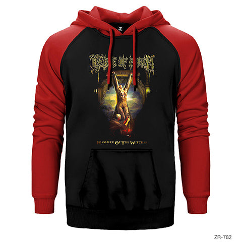 Cradle of Filth Hammer of the Witches Çift Renk Reglan Kol Sweatshirt / Hoodie