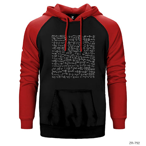 Math Formules Çift Renk Reglan Kol Sweatshirt / Hoodie