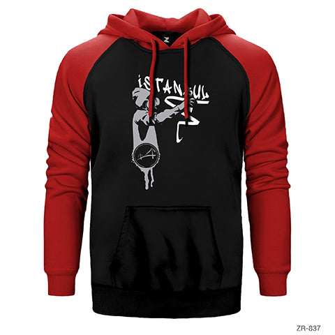 Graffiti İstanbul Çift Renk Reglan Kol Sweatshirt / Hoodie
