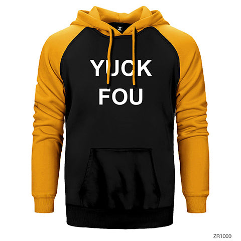 Yuck Fou Çift Renk Reglan Kol Sweatshirt / Hoodie