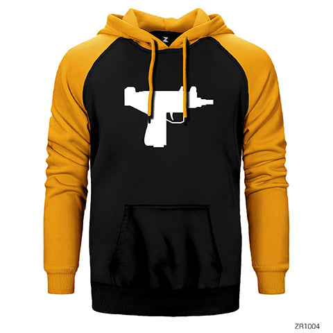 Uzi Çift Renk Reglan Kol Sweatshirt / Hoodie