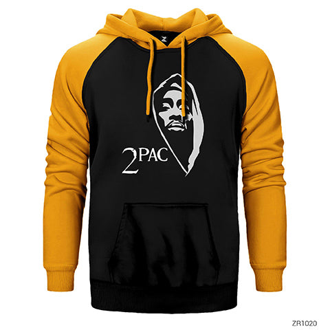 Tupac Shakur Life Çift Renk Reglan Kol Sweatshirt / Hoodie