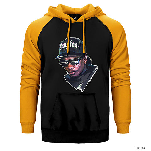 Eazy E Çift Renk Reglan Kol Sweatshirt / Hoodie