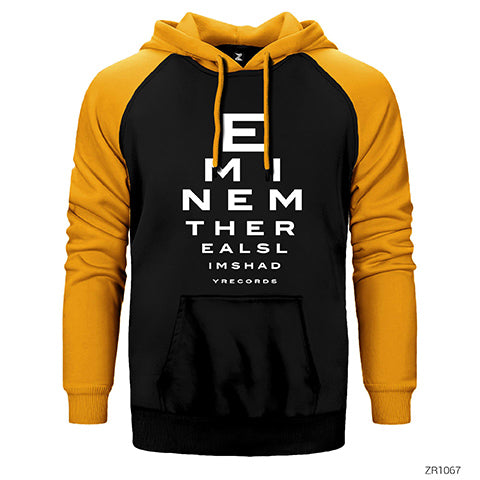 Eminem The Real Slim Shady Çift Renk Reglan Kol Sweatshirt / Hoodie
