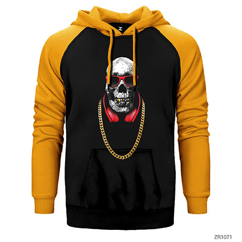 Hip Hop Pirate Çift Renk Reglan Kol Sweatshirt / Hoodie