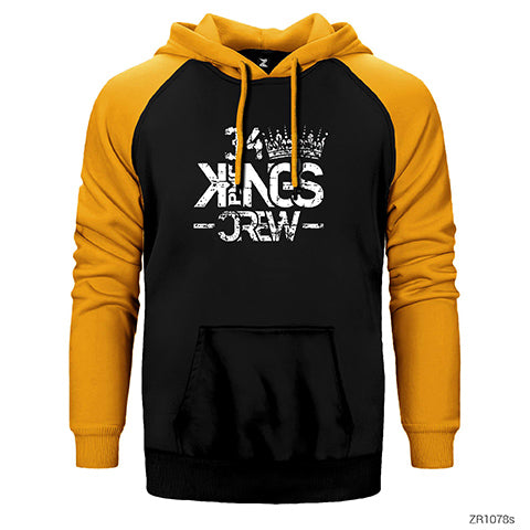 King Crew PMC Çift Renk Reglan Kol Sweatshirt / Hoodie