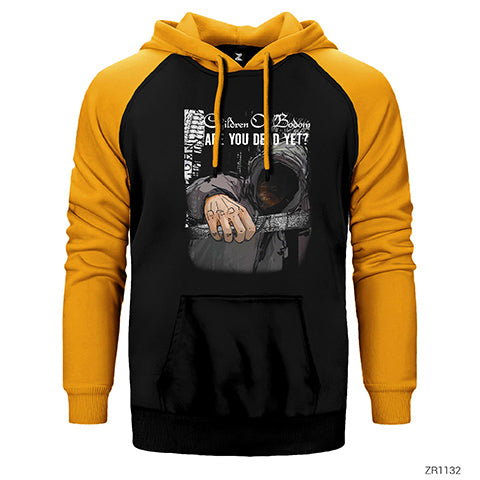 Children of Bodom Are You Dead Yet Çift Renk Reglan Kol Sweatshirt / Hoodie