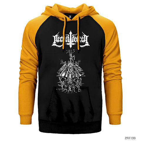 Necrowretch Çift Renk Reglan Kol Sweatshirt / Hoodie