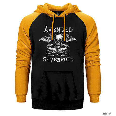 Avenged Sevenfold Est. 99 Çift Renk Reglan Kol Sweatshirt / Hoodie