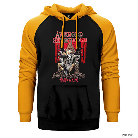 Avenged Sevenfold Hail to the King Çift Renk Reglan Kol Sweatshirt / Hoodie